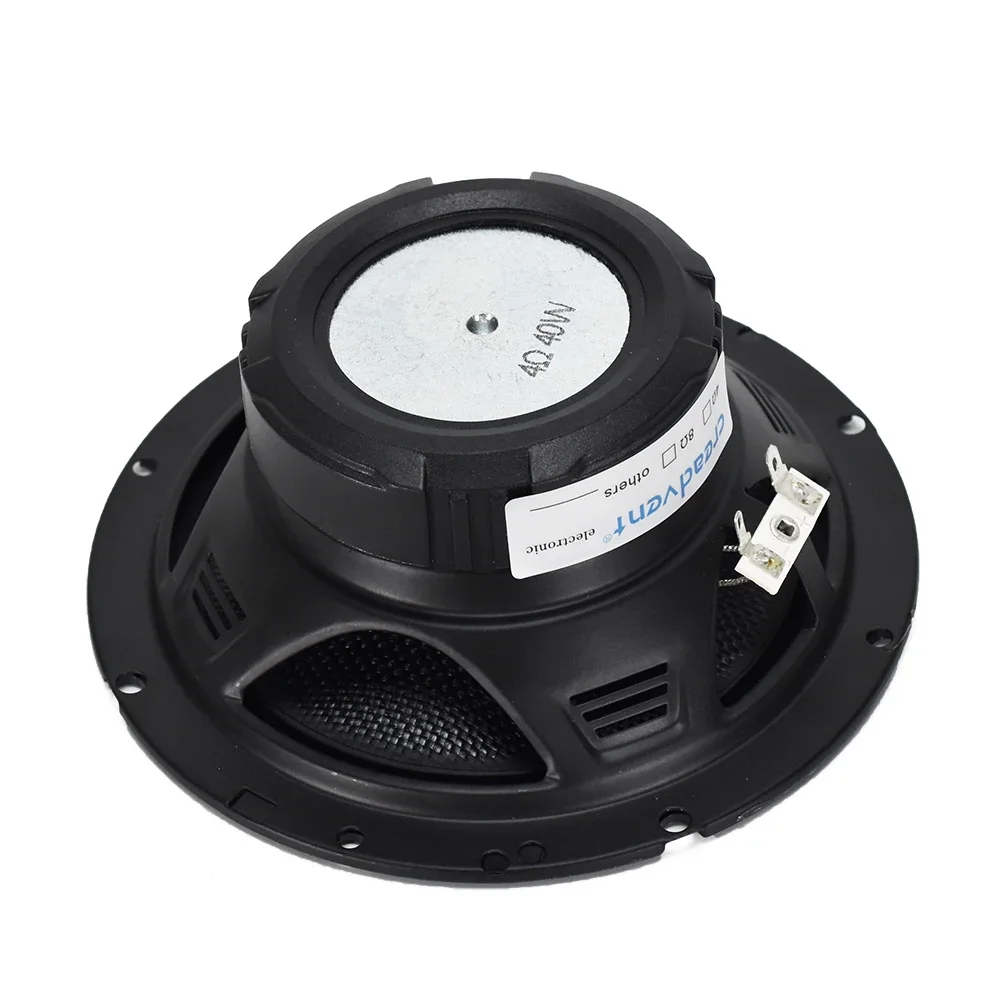Creadvent 6.5 Inch Bullet Midrange Bass Speaker Woofer 4/8ohm 30/40W Home Theater DIY HiFi Audio Fiber Diaphragm Loudspeaker