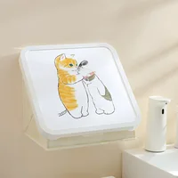 Punch-free Bathroom Hanging Picture Folding Storage Box Large Capacity Bathroom Storage Rack Household Bathroom Storage Cabinet 1