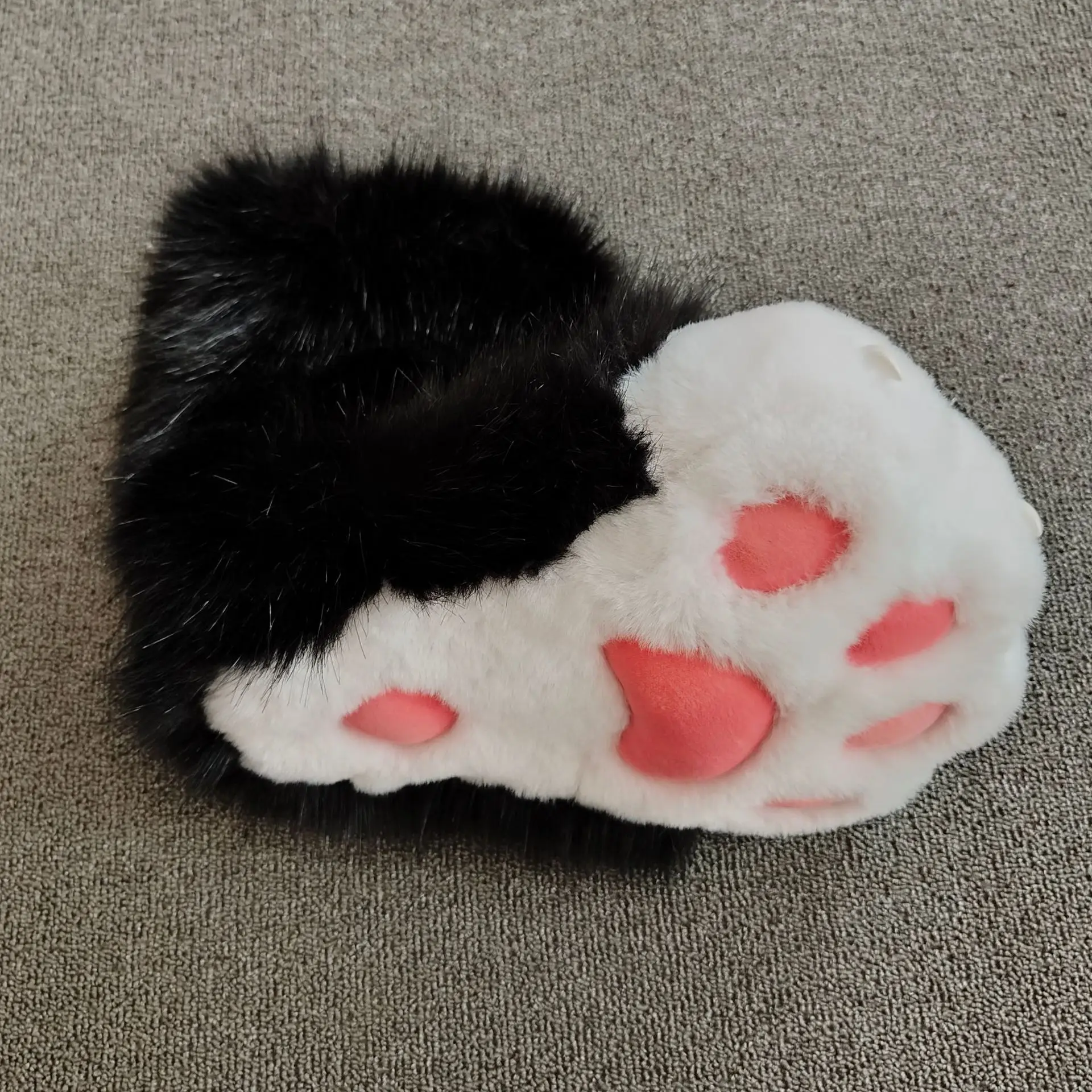 Kigurumi Fursuit Paw Shoes Cosplay Accessories Furry Cosplay Kig Boots Cute Fluffy Animal Paw Party Cos Outfit Performance Prop