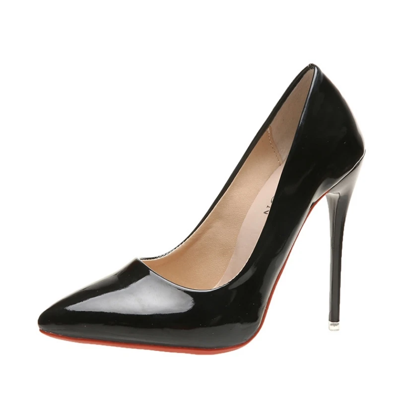 Women High Heels 35-45 Plus Size 12cm Thin Stiletto Banquet Wedding Sexy Pointed Toe Ladies Party