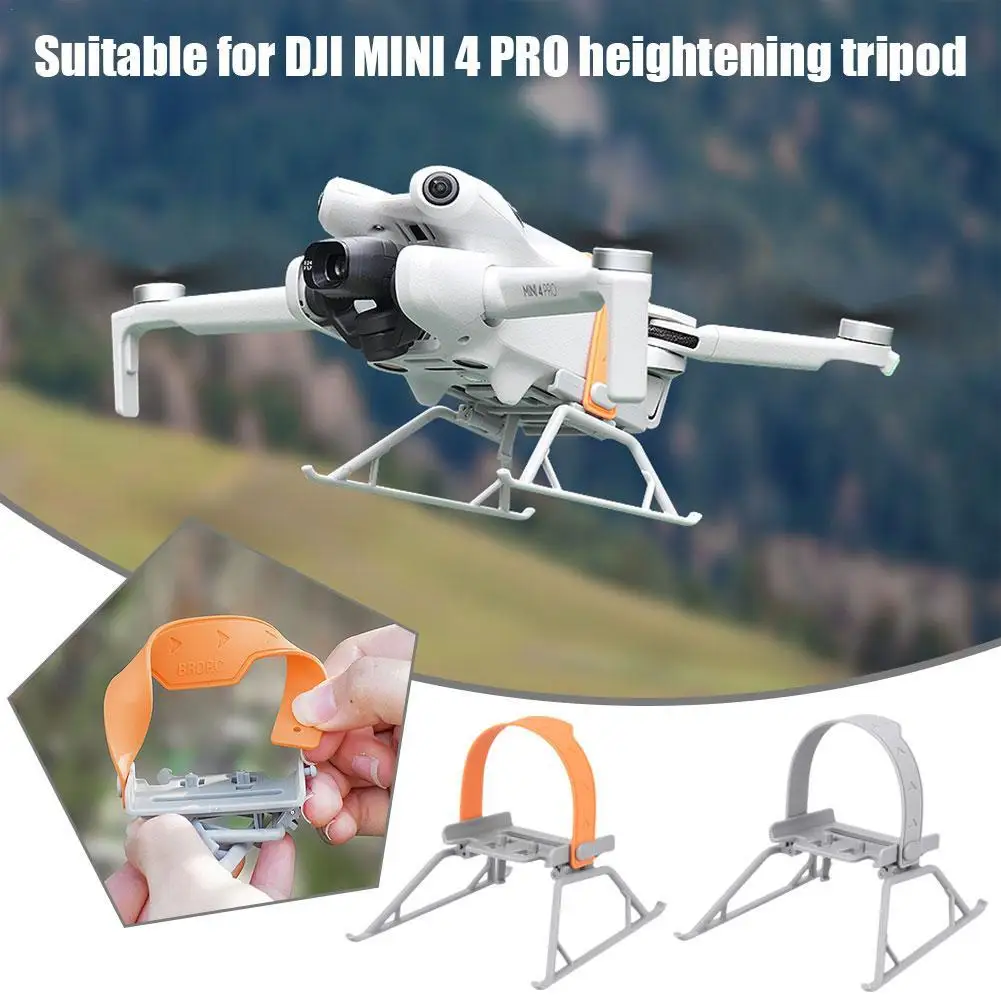 

For DJI Mini 4 Pro Landing Gear Foldable Stand Holder Mount Heightening Tripod Expanded Increased Bracket Drone Accessories