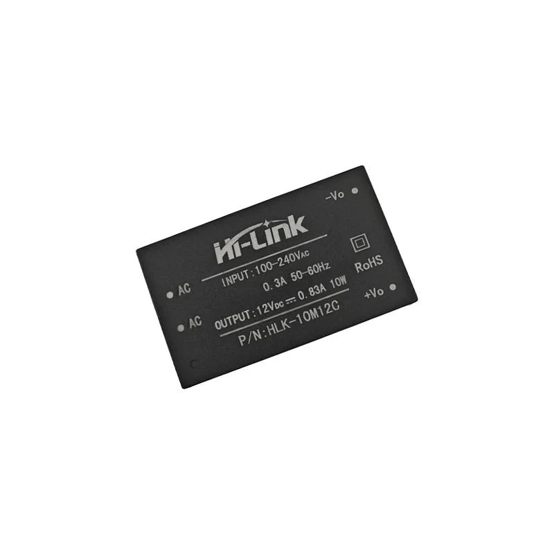 하이링크 10M03C 10M05C 10M09C 10M12C 10M15C 10M24C 10W 내장 EMC 회로 전원 모듈 110V 220V에서 3.3V 5V 9V 12V 15V 24V 10W로 변환