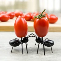 12 PCS Ants Food Fruit Picks decoration Ant Shape Forks Snack Cake Dessert Tableware for Home Kitchen Party Dinner Fruit Pick 4