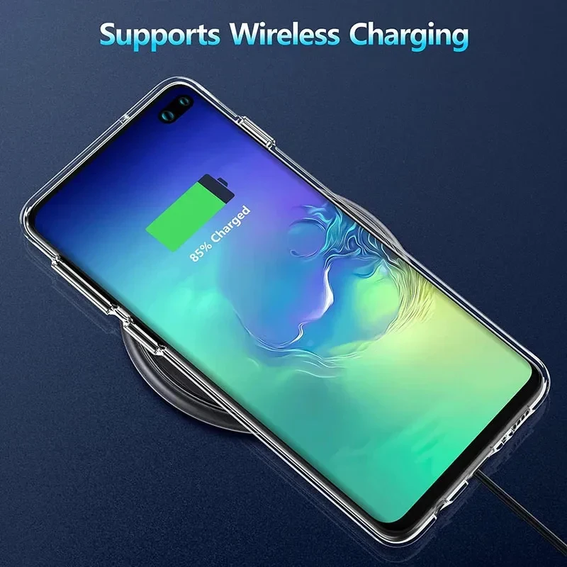 Clear Thin Frame Bumper Silicone Back Cover - Antiskid and Durable Phone Case