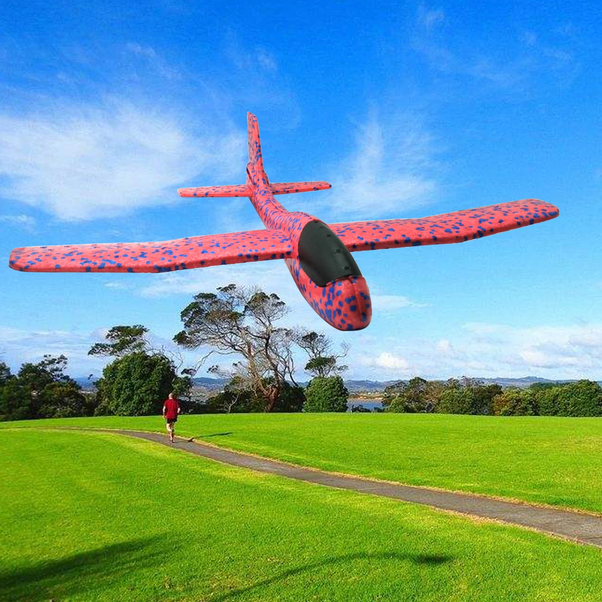 EUDAX50CMBigFoamPlaneGliderHandThrowAirplaneLightInertialEPP