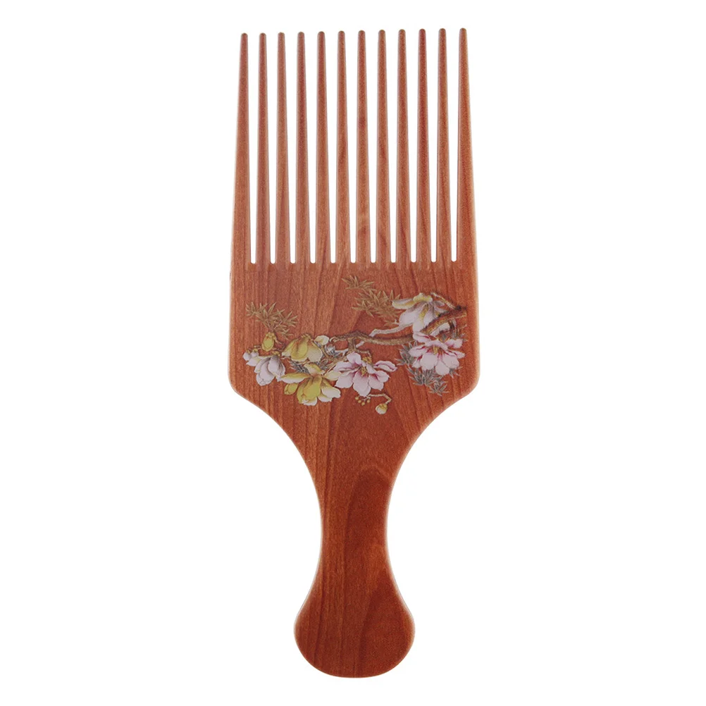 

3pcs Chinoiserie Flower Pattern Scalp Massage Comb Retro Hair Plug Comb Portable Hair Style Comb Delicate Molding Comb Oil