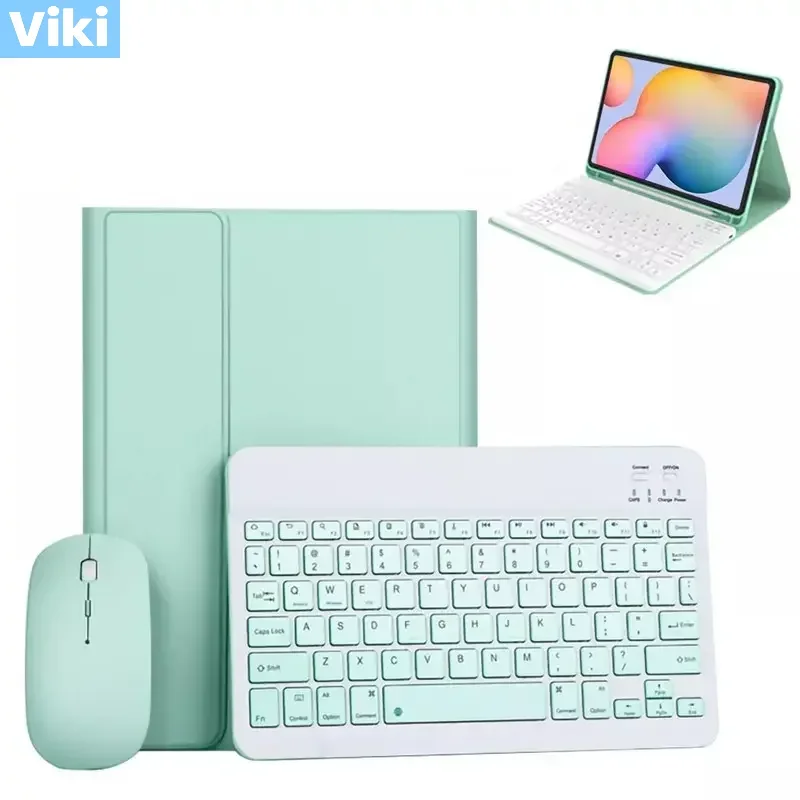 

For New iPad Air 5th Gen Keyboard Case Air 4th 10.9 Inch Wireless Candy Color Keyboard Silm Leather Case Cover For ipad Pro 11