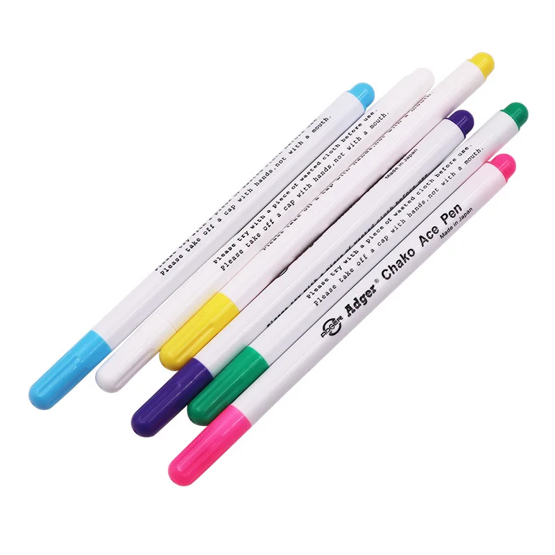 3PCS Washable Handle Erasable Pen Water Soluble Fabric Marker Pen