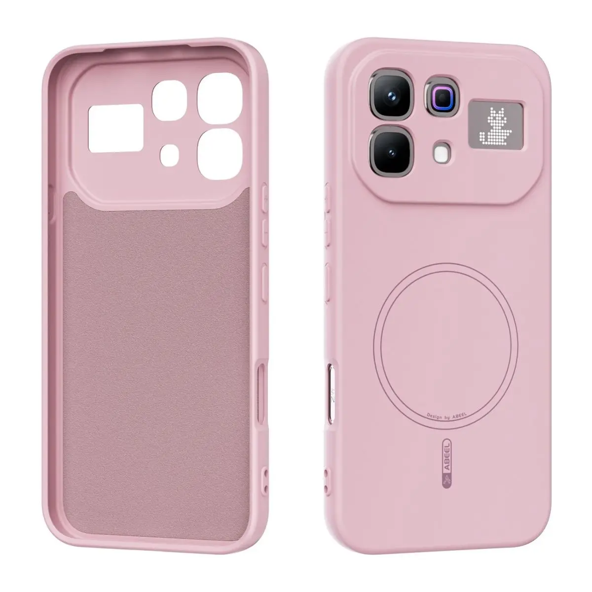 Magnetic Liquid Silicone Case with Built-In Velvet Protection - Premium Shell Bumper Cover