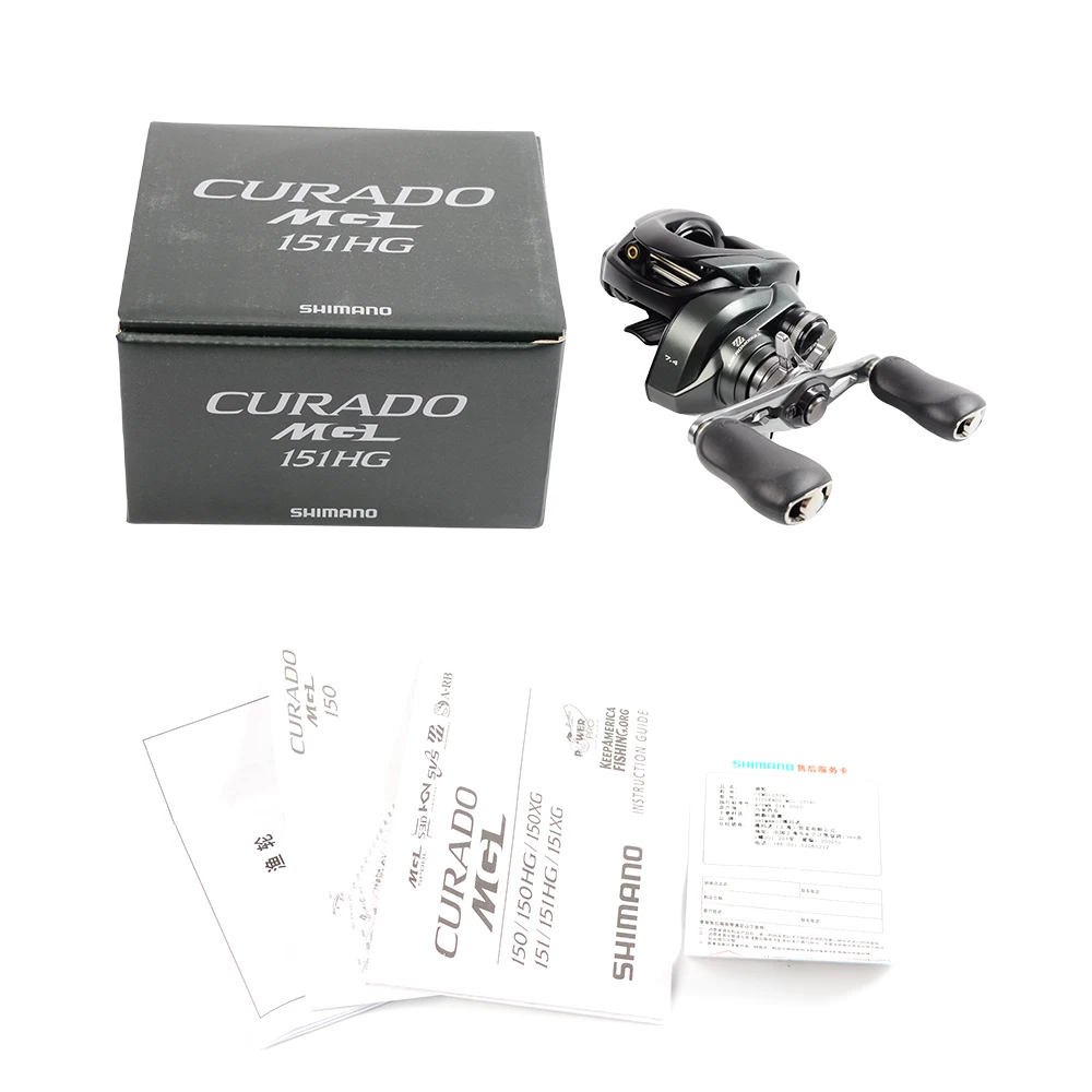 SHIMANO 21 Original Curado MGL Baitcasting Fishing Reel 6.2-8.1:1 Max Drag 5.5KG 6/1-8/1BB Hagane Body X-SHIP S A-RB S3D Spool