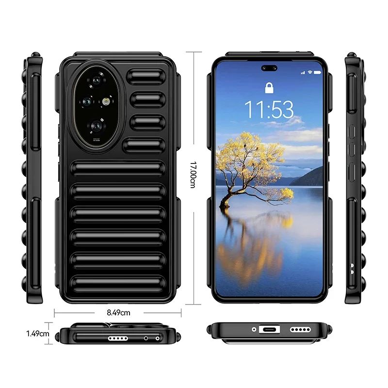 Vibrant Candy Color Capsule Soft Shell Seismic Protective Case