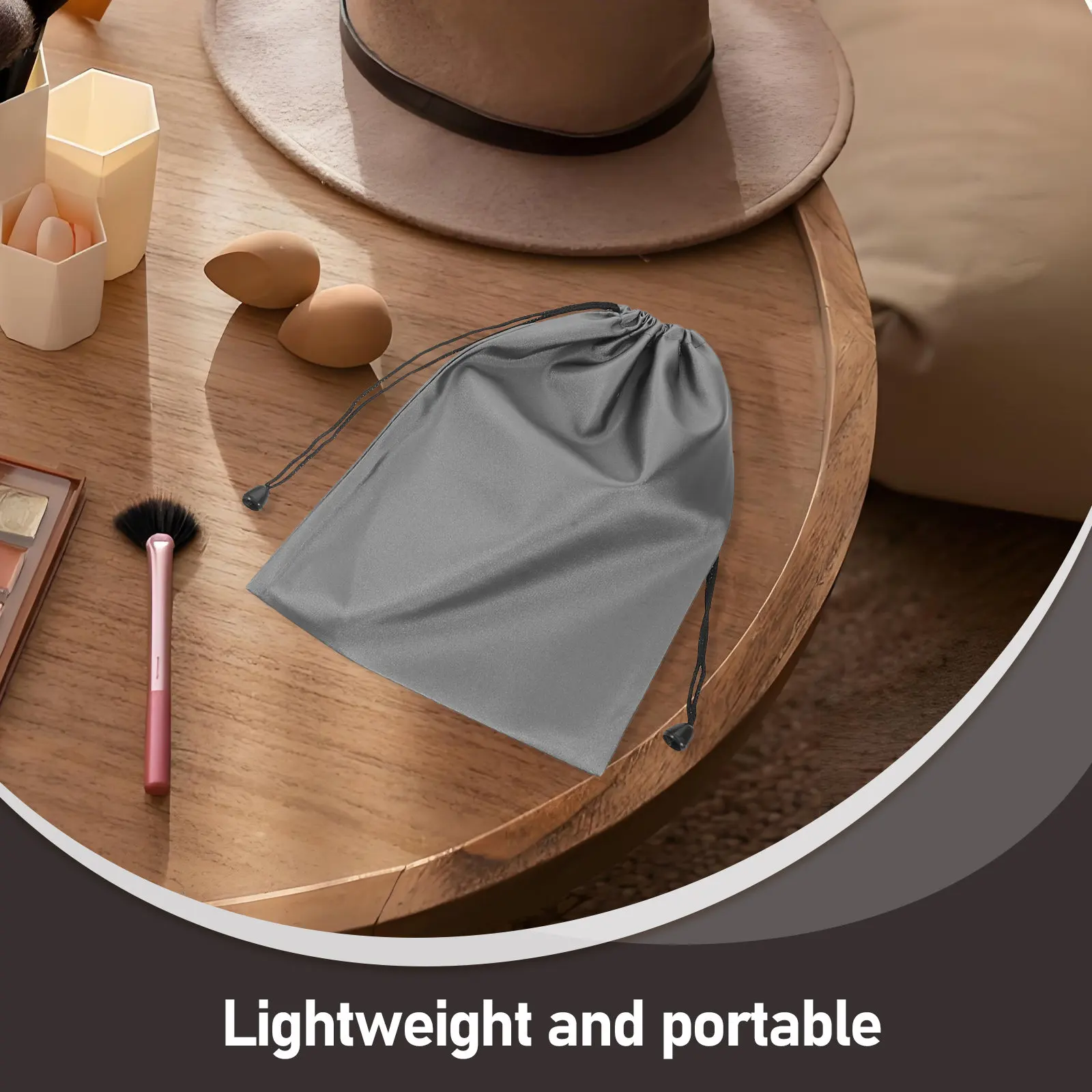 5Pcs Drawstring 케이블 정리 가방 소형 전원 은행 여행용 보관 주머니 전자 액세서리 나일론 가방