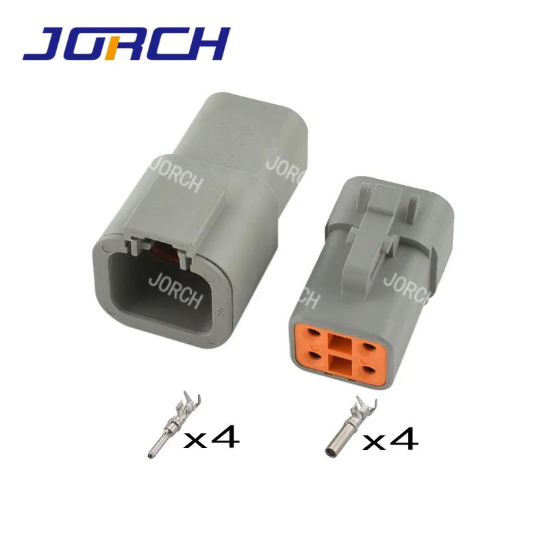 Conectores Elétricos Automáticos à Prova Dágua Plug Fit para Deutsch Dtp Pin Gray Masculino e Feminino Dtp064s Dtp04-4p