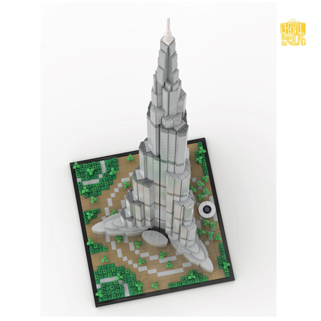 MOC-131908 Burj Khalifa Model With PDF Drawings Building Blocks