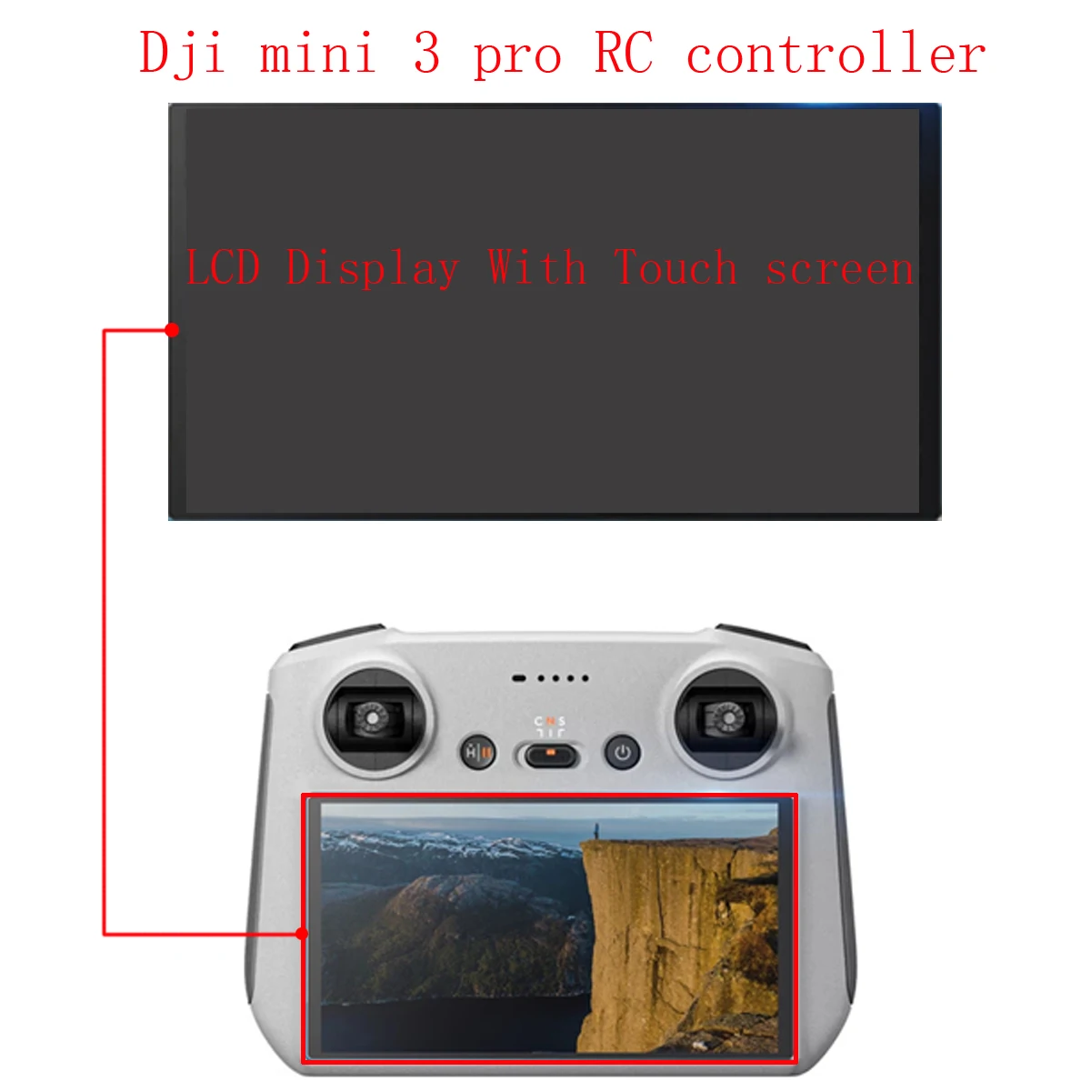 

New Original LCD Display Touch Screen For DJI RC controller Dji mini 3 pro Digitizer Assembly