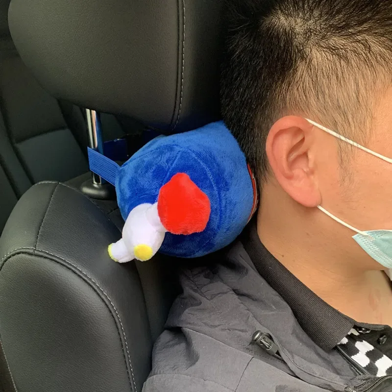 Car Headrest Cylindrical Pillow for Car Motorcycle Decoration