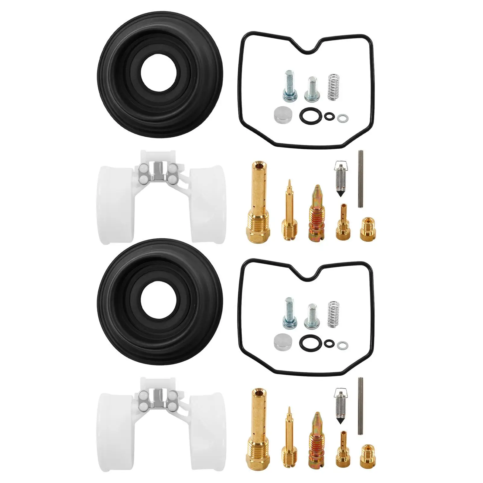Carburetor Repair Kit Complete Carb Rebuild Set Replacement for Kawasaki ER500 ER-5 1998-2005 52PCS