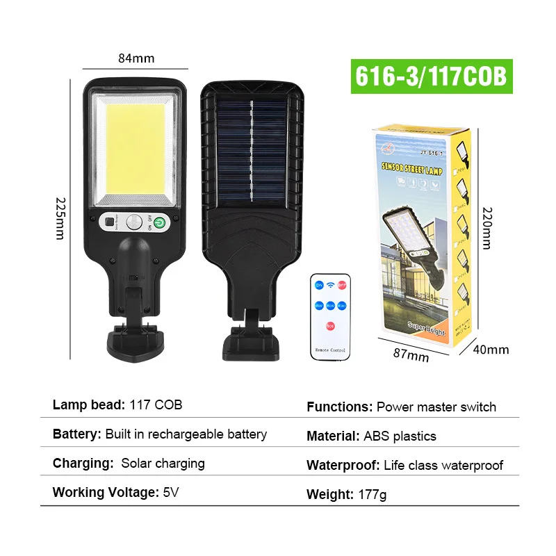 solar ground lights Solar Street Lights Outdoor Waterproof Motion Sensor Wall LED Lamp with 3 Lighting Mode Solar Powered Lights for Garden Patio solar ground lights Solar Lamps