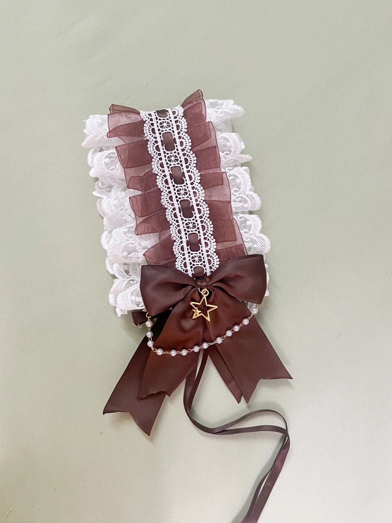 1Pcs Frauen Nette Spitze Gothic Lolita Stirnband Kopfschmuck Anime Maid Cosplay Haar Zubehör Headwear Kopfschmuck Haar Clips – Detail 7