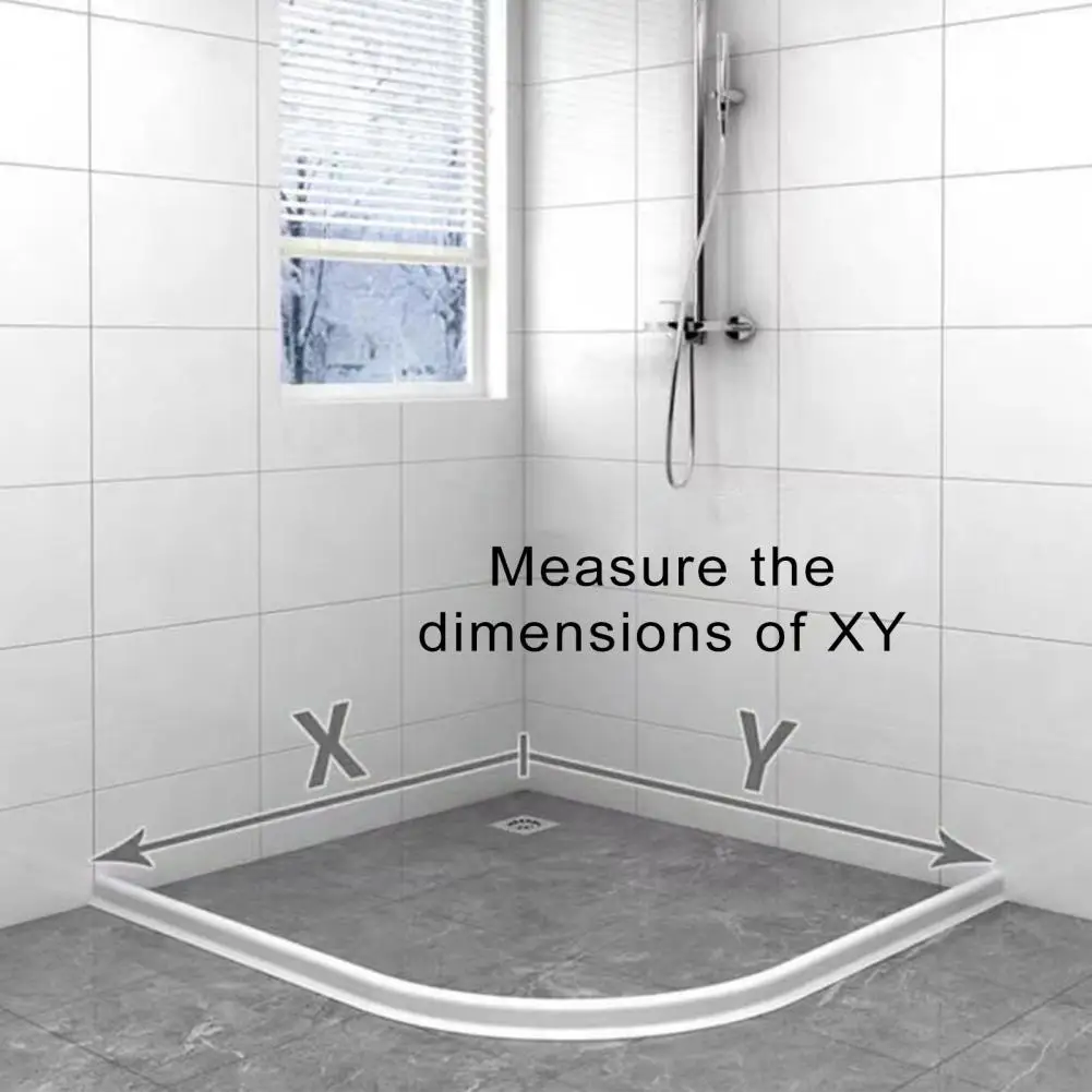 Silicone Water Retaining Strip Self-Adhesive Bendable Cut Freely Shower Threshold Water Dam Water Stopper Sealing Strip Bathroom