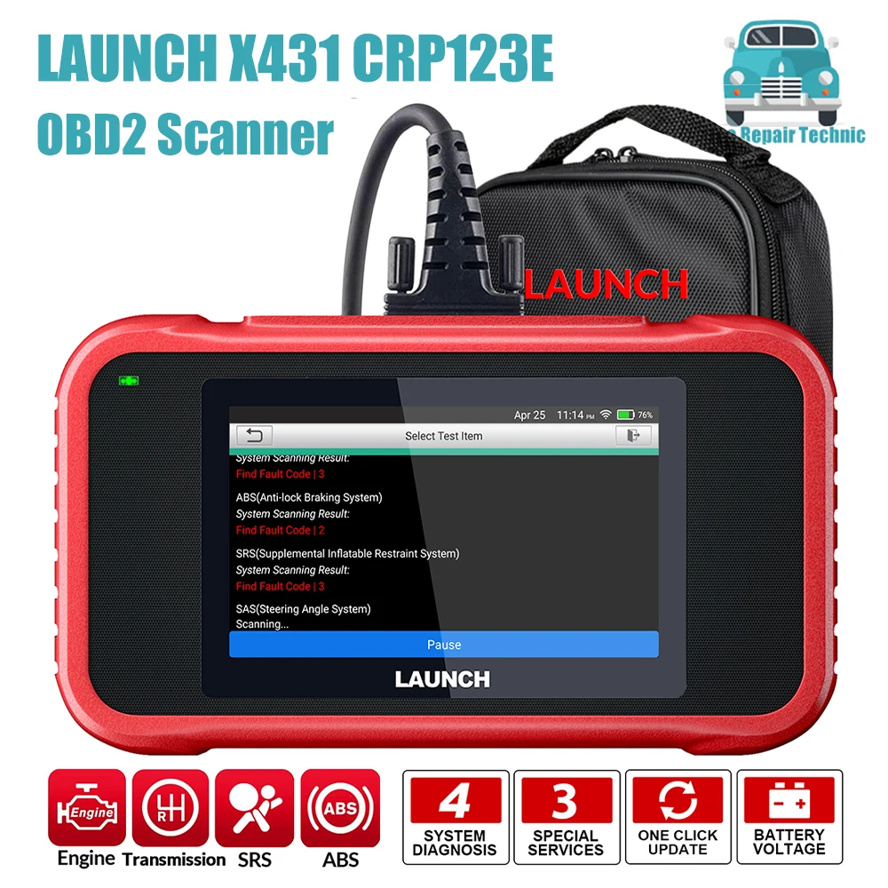 Avvia X431 Crp123E Obd2 Scanner Automotive Car Diagnostic Tools Abs Srs Airbag Engine At Sas Oil Brake Reset Aggiornamento Gratuito