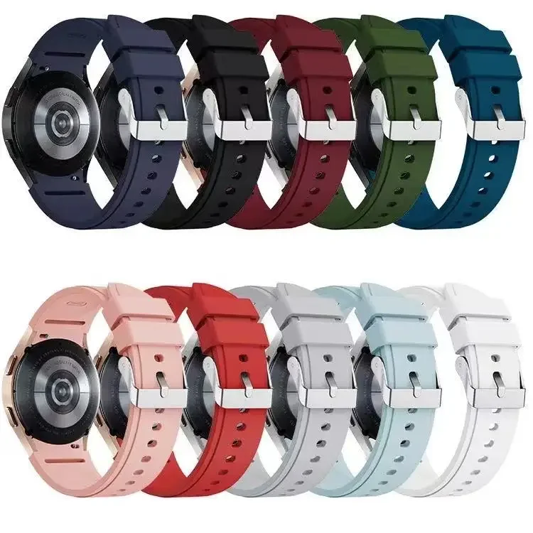 Universal 20MM Sports Silicone Watch Strap - Original Wristband Replacement