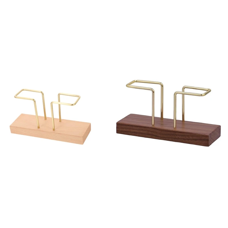 

Walnut Wood Glossy Metal Holder Separate Tissue Dispensers For Kitchen And Restaurant A