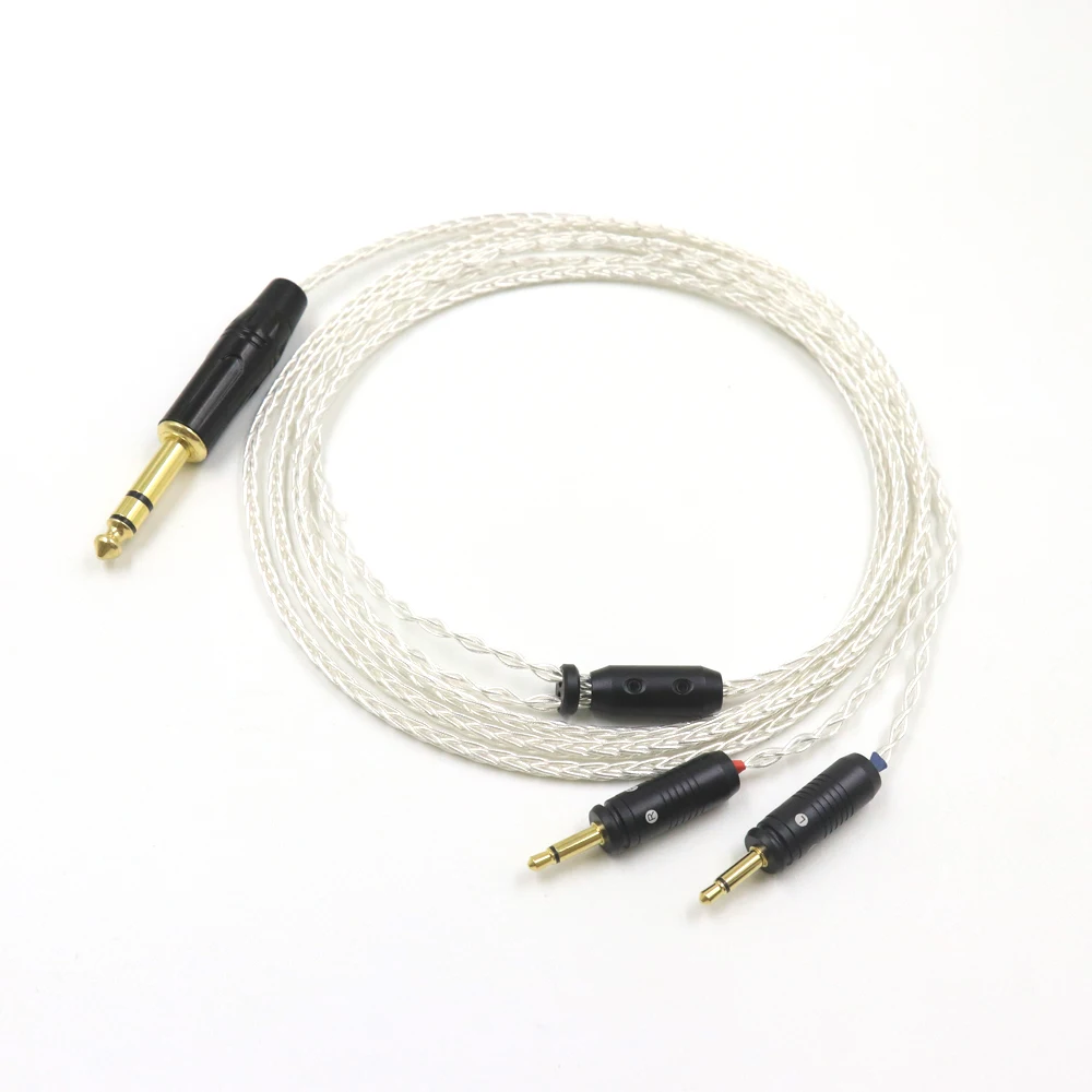 Alta Qualità 8 Core 2.5 4.4 6.5Mm/4Pin Xlr Balanced Clear Celestee New Focal Elear Headset French Utopia Upgrade Cavo Per Cuffie
