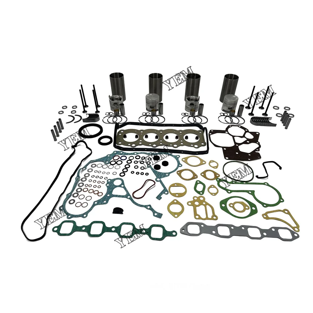 

4FE1 Cylinder Liner Kit With Gasket Set Bearing&Valve Train Compatible For Isuzu Engine.