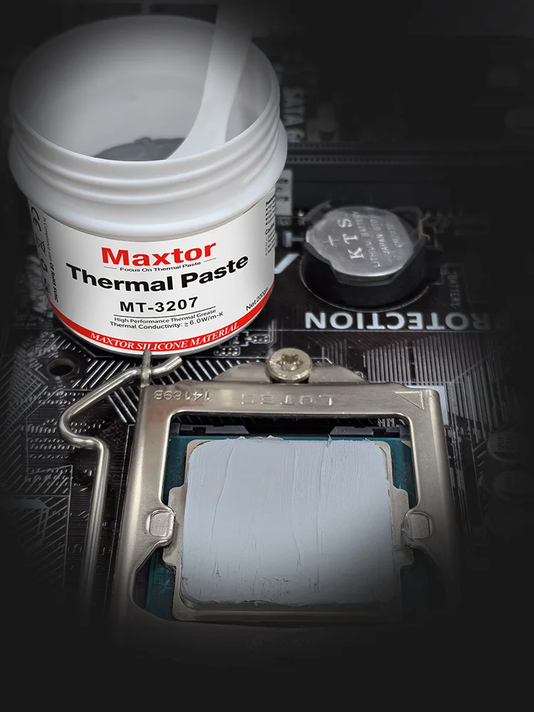 Maxtor-pasta Térmica Mt3207 6.0w mk 200g para pc Cpu Gpu Ps4 Computador 5g Mcu Refrigerador Ventilador Dissipador de Calor - Imagem 4