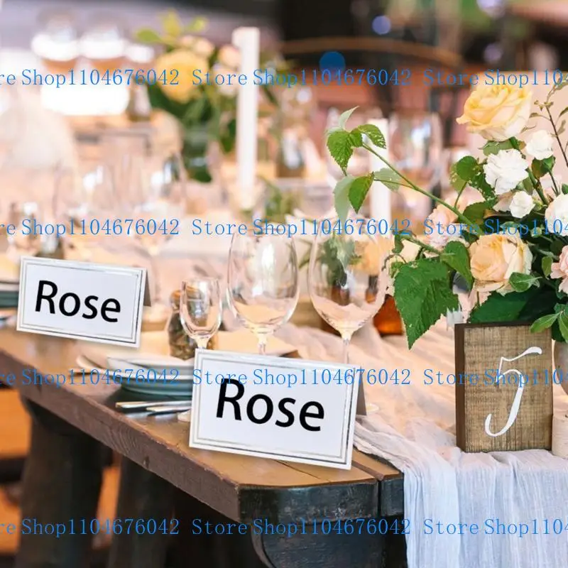 5asd 50pcs Table Setting Name Cards Place Cards for Wedding Reception Seating Card