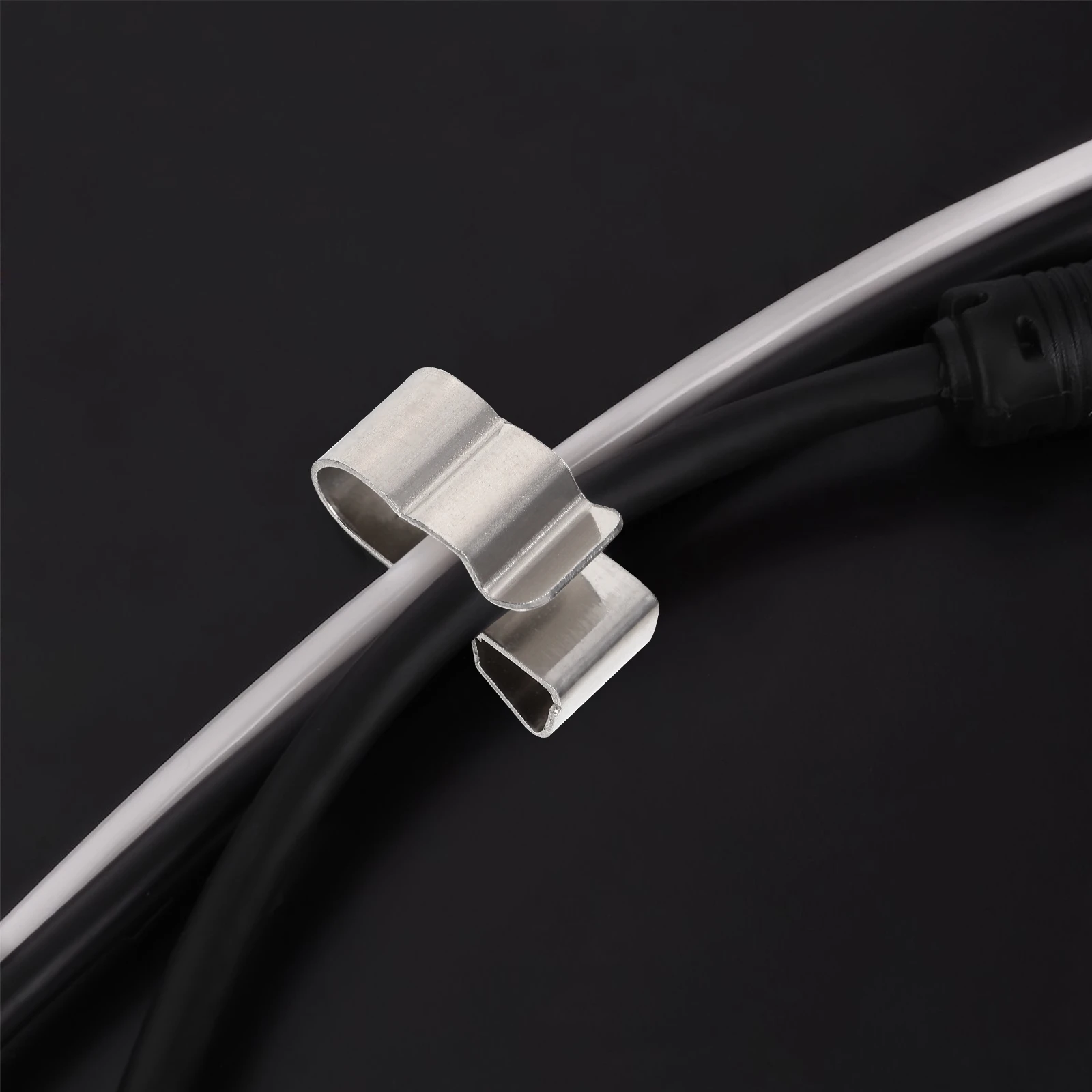 Cable Clip Cable Clamp 50pcs Spring Clamp Cable Clamp Solar Cable Wire Installation Fixing Clip Solar Panel Wire Clips Fix The Clip