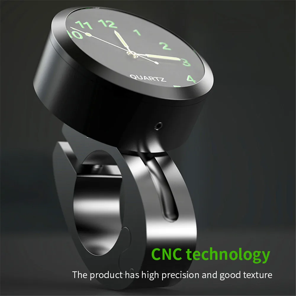 Universal Motorbike Bike Waterproof Handlebar Clock With Night Vision Light 22-25mm Motorcycle Handlebar Mount Clock Watch motorcycle handlebar clock