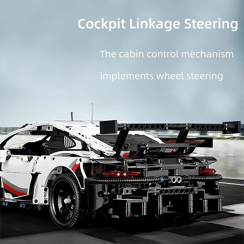Technical Super Sports Car Building Kit,1:10 Scale Car 42096 Model Building Blocks Toys Collectible Race Car,for 14+ Year Boys 3