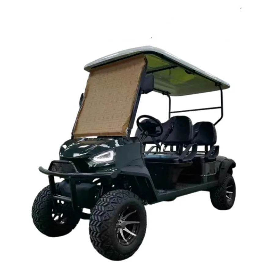 

New Double Swing Arm Independent Front Suspension Off-Road Hunting Golf Cart 6-Seater Durable Electric Low Chassis 48V Golf Cart