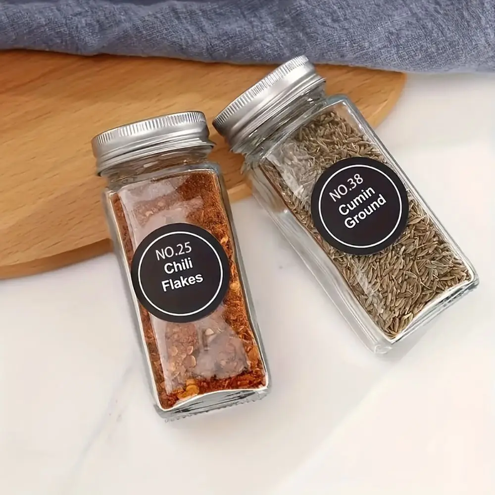 5 Sheets 180Pcs/set Blackboard Chalkboard Spice Labels Kitchen Storage Organizer Round Mason Jars Tags 3.5cm Blank