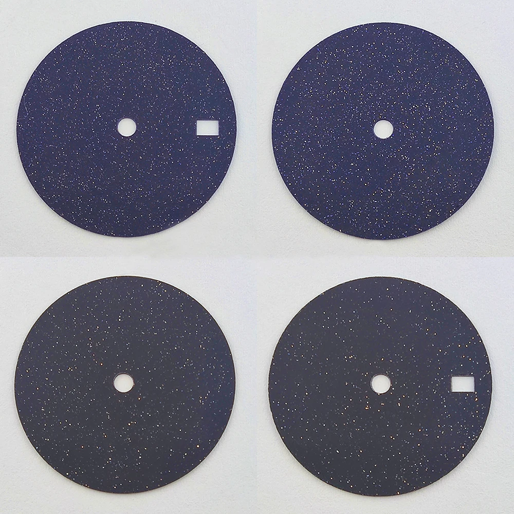28.5mm Starry Sky Dial with Customizable Logo in Blue/Black Malachite Stone Finish