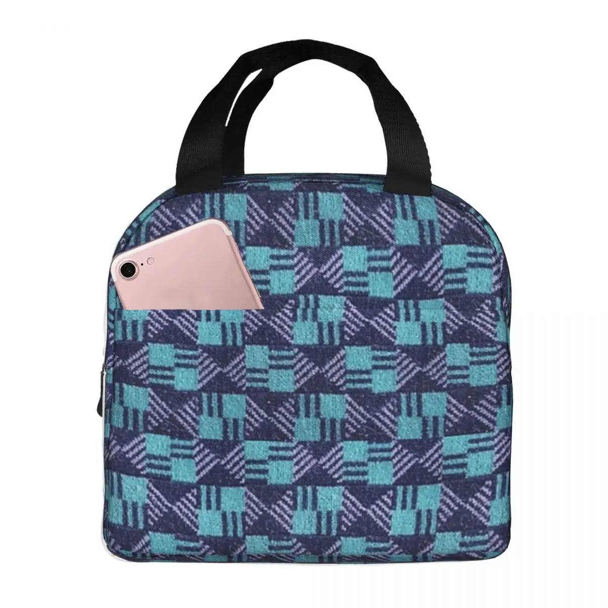 Waterloo And City Line - London Coprisedile Sotterraneo Moquette Lunch Bags Bento Box Lunch Tote Borse Riutilizzabili Borsa Termica Più Fresca
