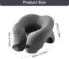 Ushaped Travel Pillows 2-in-1 Travel Pillow Face Down Pillow Cooling Gel Memory Foam Face Pillow Relax Arms Eye Surgery Support 5
