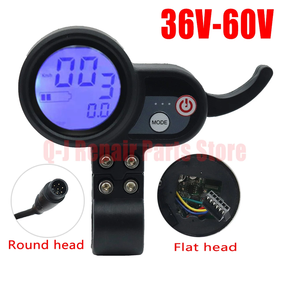 JP 48V/52V/60V Electric Scooter LCD Screen With Accelerator Use for FLJ