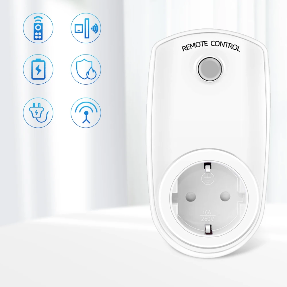 Remote Control Outlet Power Socket Receptacle US Plug For Light