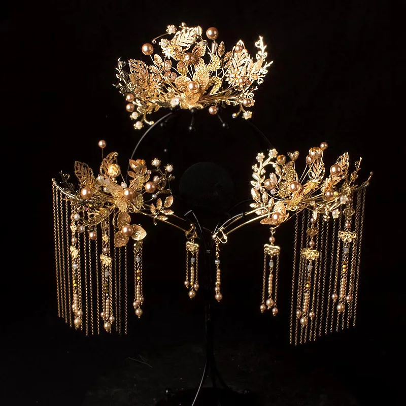 Wedding Bridal Hair Jewelry Bride Crown Headdress Wedding Hair Accessories Bridal Headwear Headpiece Tiara bridal jewelry sets