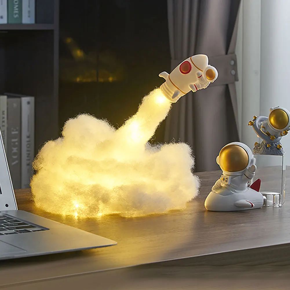 Creative Night Light DIY Rocket Lamp LED Astronaut Night With USB