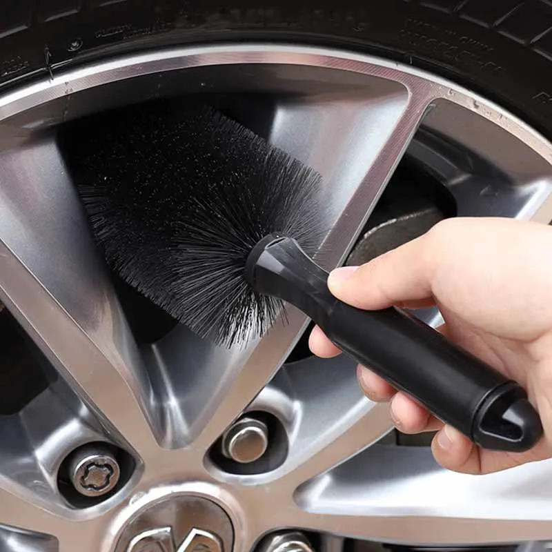 Car Wheel Tire Wash Cleaning Brush Rim Scrubber Cleaner Duster Handle Tyre Cleaning Detailing Tools
