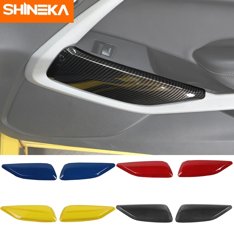 Shineka Abs Carbon Fiber Car Door Decoration Cover Trim Accessories For