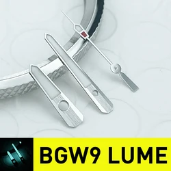 Premium Marine Master Watch Hands Set with C3 BGW9 Super Lume for Custom Timepiece Modifications (BGW9)