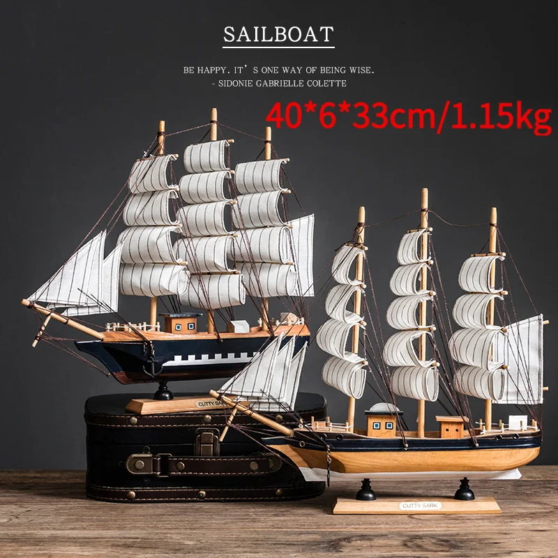 

Vintage Wooden Diy Sailboat Model Decoration with Liquor Cabinet Design and Fashionable Led Strip Nautical Collectible Accent