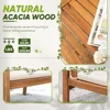Acacia Wood Patio Furniture with Coffee Table & Cushions Outdoor Conversation Set Balcony Chairs for Porch, Deck 5