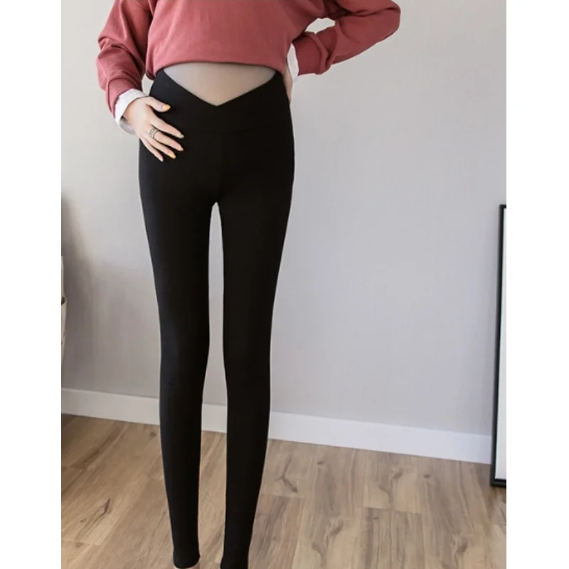 Pregnancy Women Leggings 2024 Spring Autumn Elastic Low Waist Cotton Pants Pencil Maternity Trouser Ropa De Maternidad B0023 4