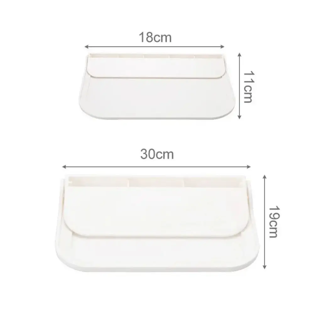 Folding Wall Mounted Shelf Saving Space Foldable Storage Rack Punch-Free Phone Holder Wifi Router Storage Tray Bathroom Organizer